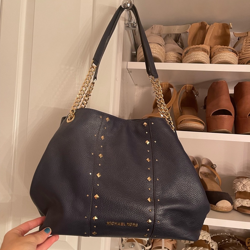 Michael Kors Navy Bag LIKE NEW! Used once!